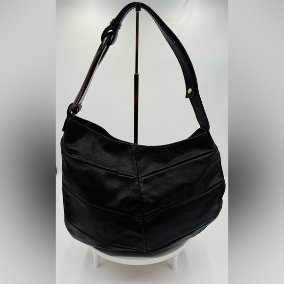 Fendi Handbags - FENDI Oyster Hobo Dark Brown Calfskin Leather Bag